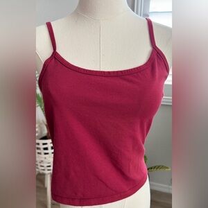 Arizona Jean Company Spaghetti Strap Tank Top - Berry Red